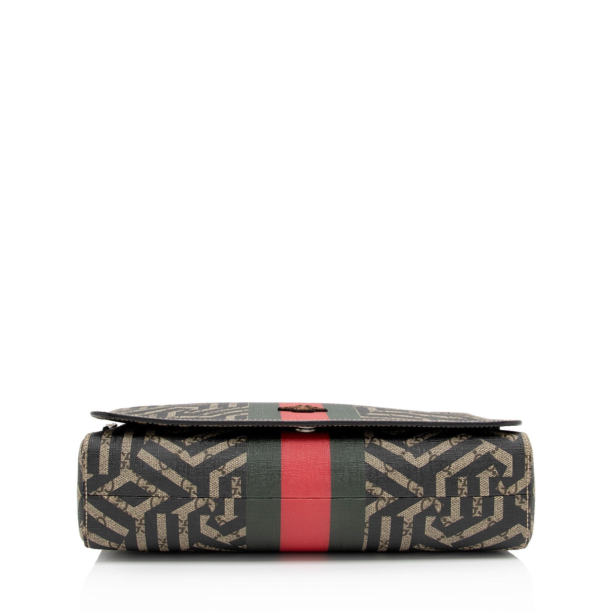 Gucci Nylon Leather Canvas Shoulder Bag