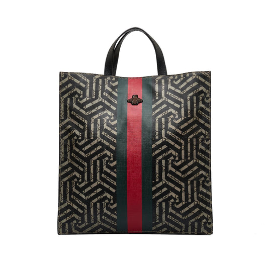 Gucci GG Supreme Caleido Web Tote Bag (SHG-BvZdHT)