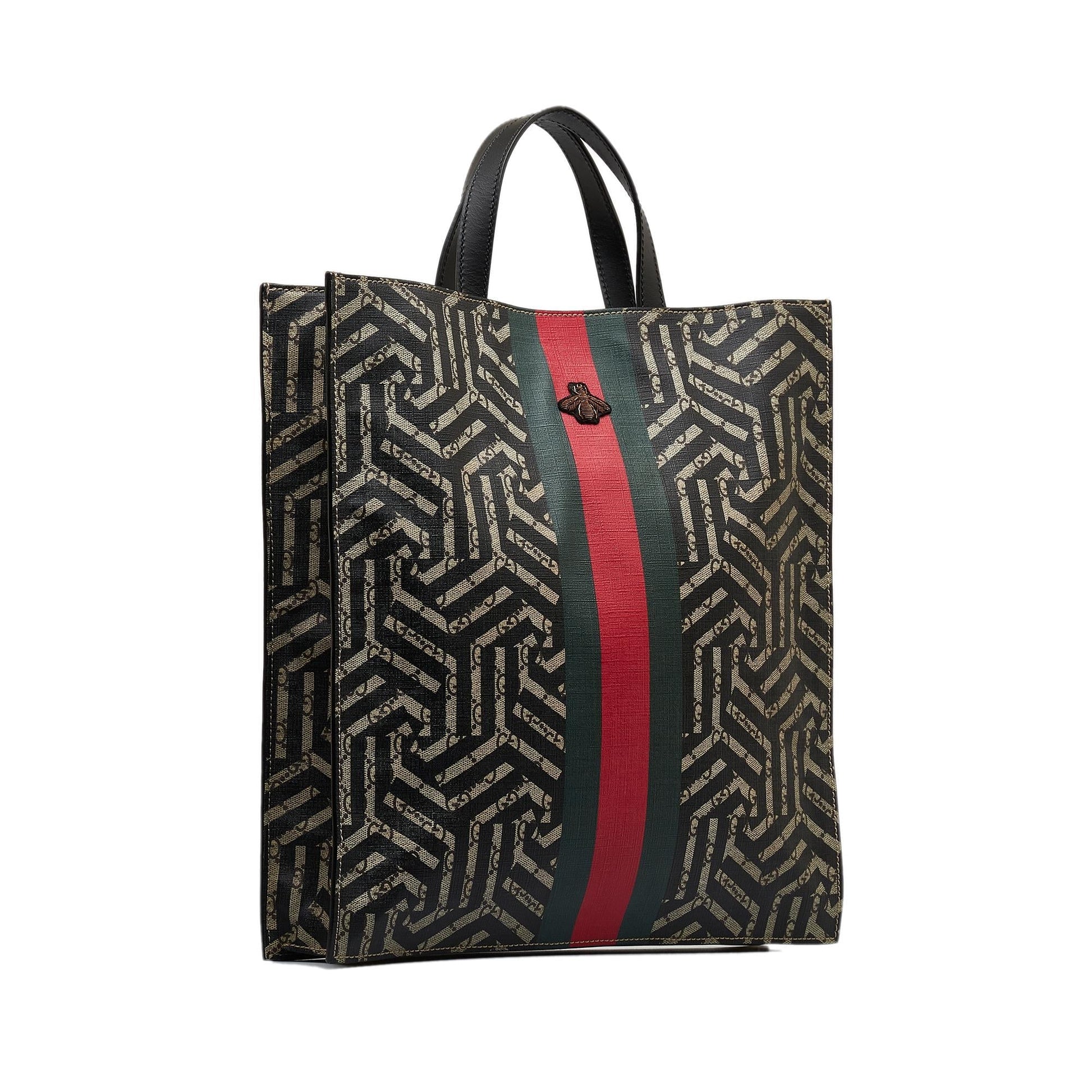 Gucci GG Supreme Caleido Web Tote Bag (SHG-BvZdHT)