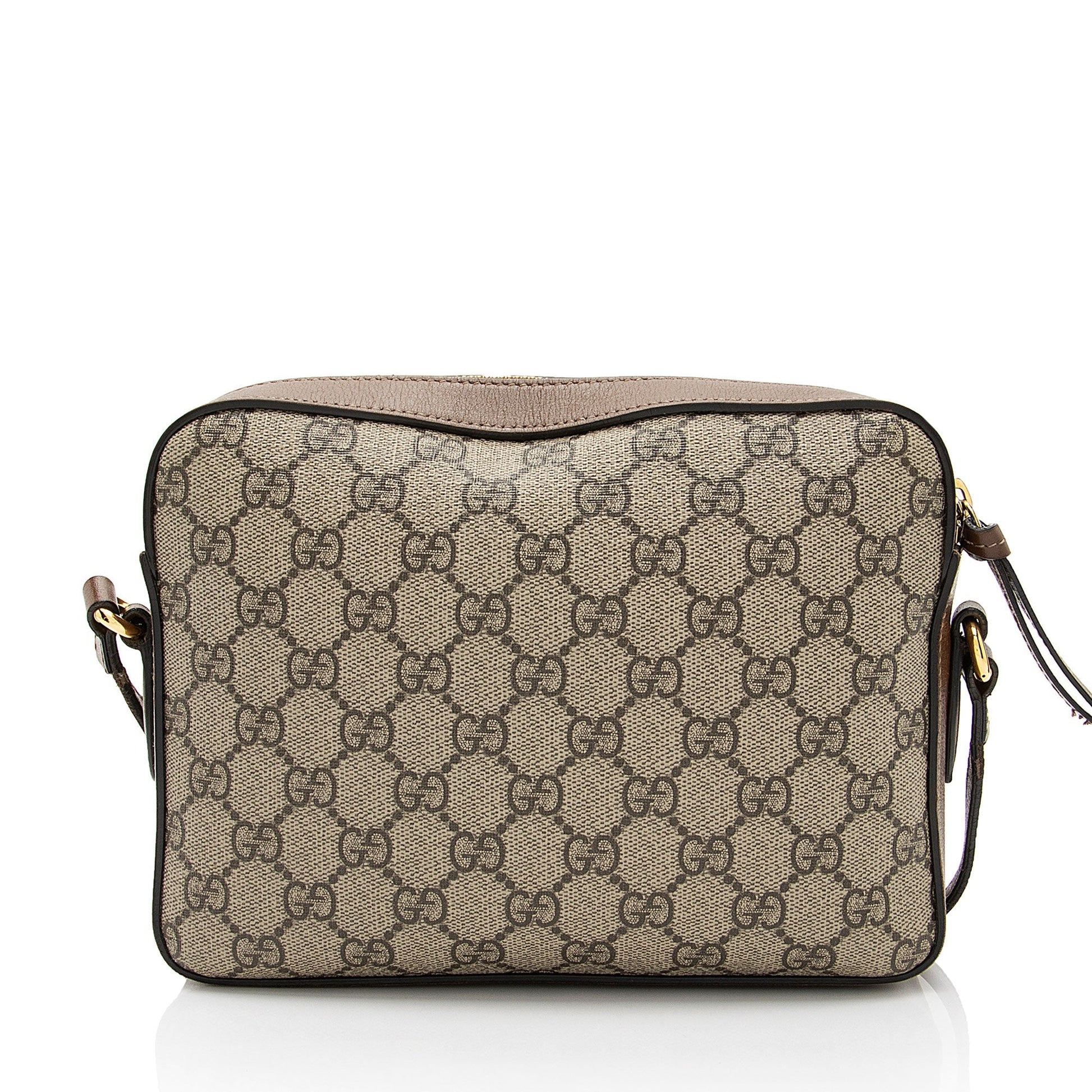 Gucci GG Supreme Calfskin Horsebit 1955 Small Shoulder Bag (SHF-EumYCS)