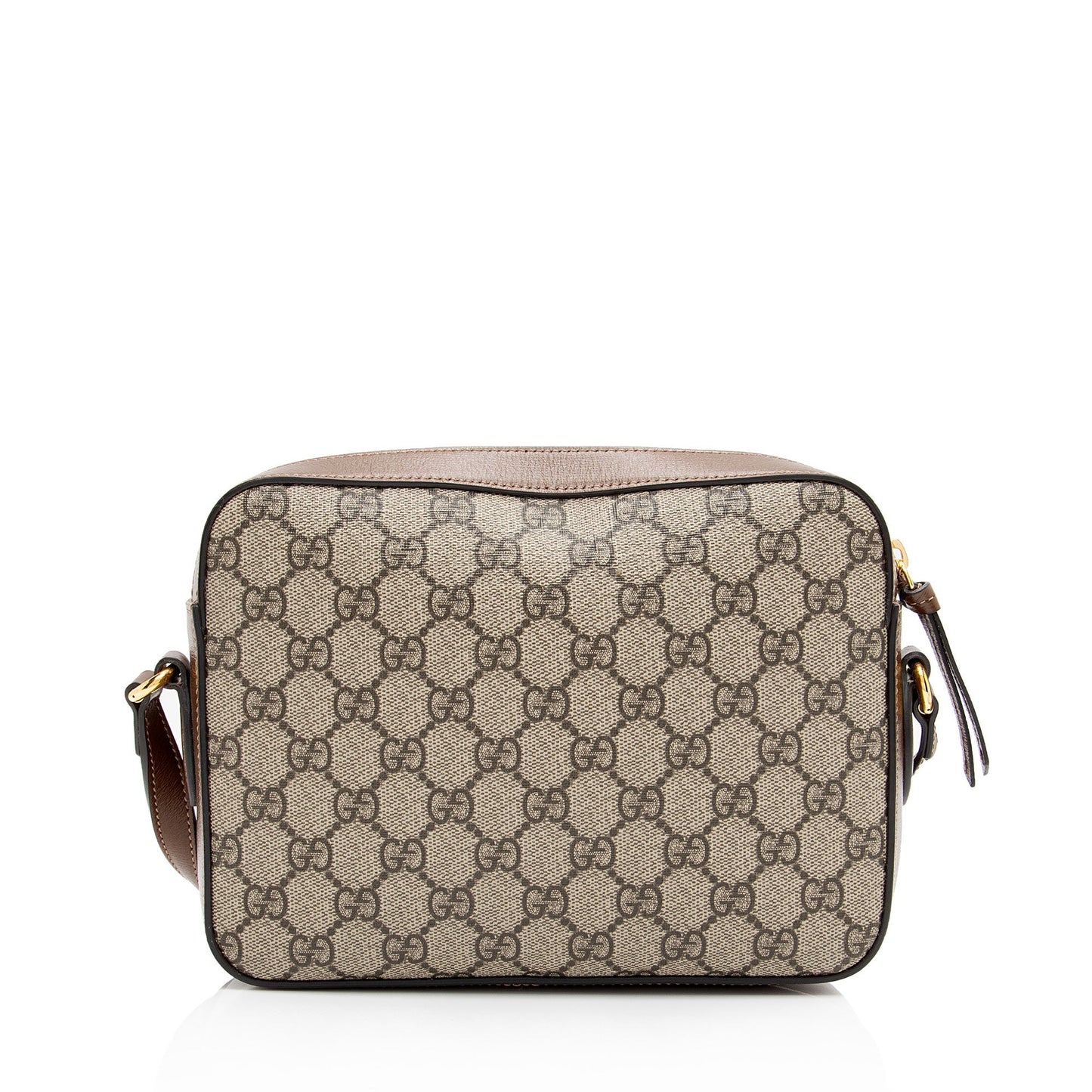 Gucci GG Supreme Calfskin Horsebit 1955 Small Shoulder Bag (SHF-4Qxiep)