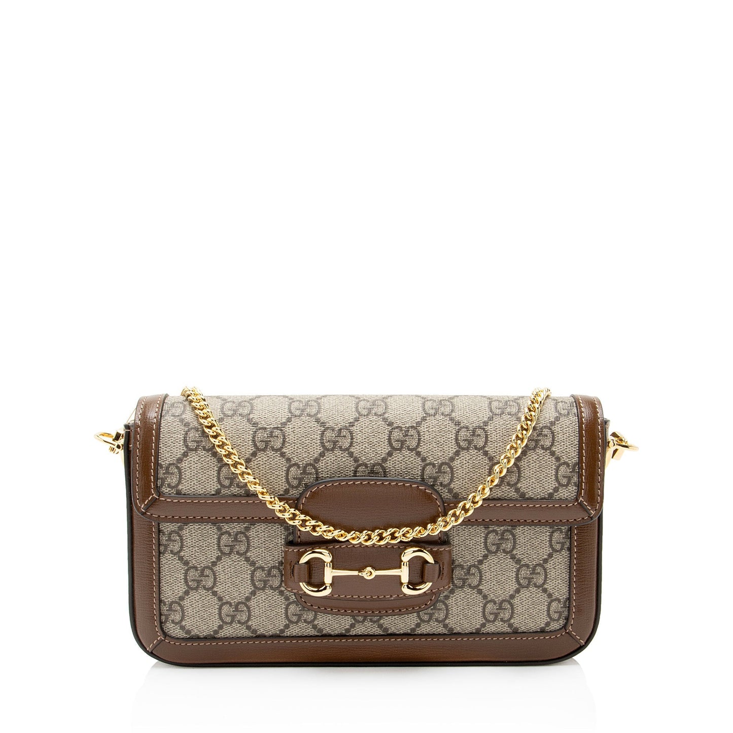Gucci GG Supreme Chain Horsebit 1955 Small Shoulder Bag