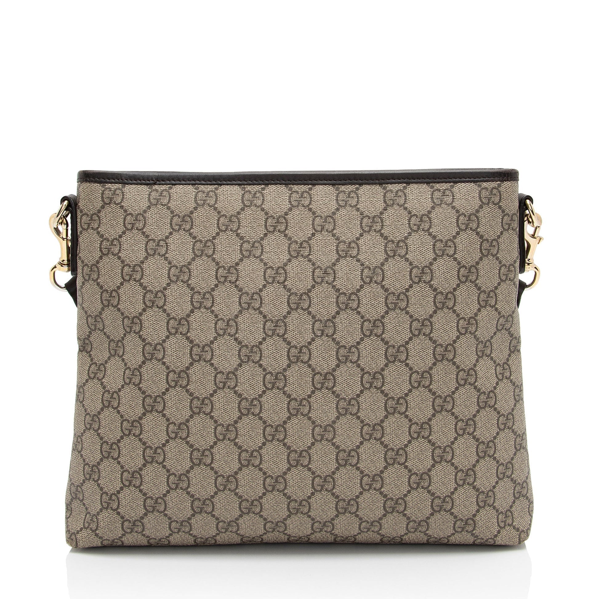 Gucci Nylon Leather Canvas Shoulder Bag