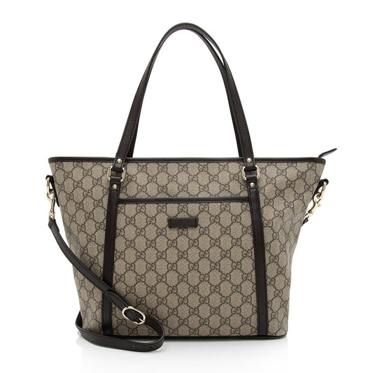 Gucci GG Supreme Convertible Tote (SHF-Y8E55b)