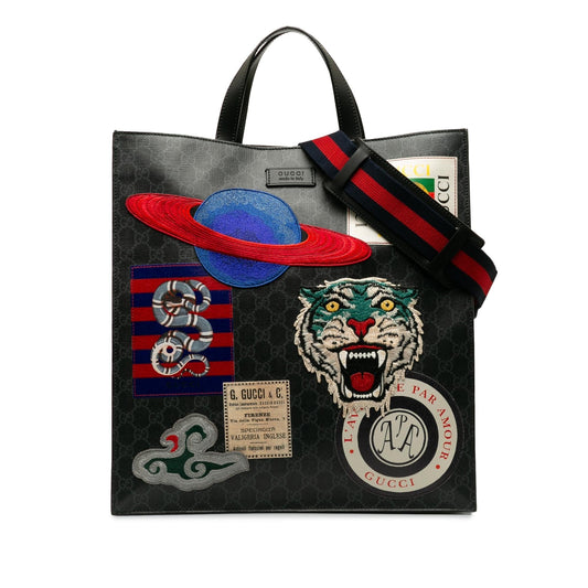 Gucci GG Supreme Courrier Convertible Soft Tote (SHG-1NOz3V)