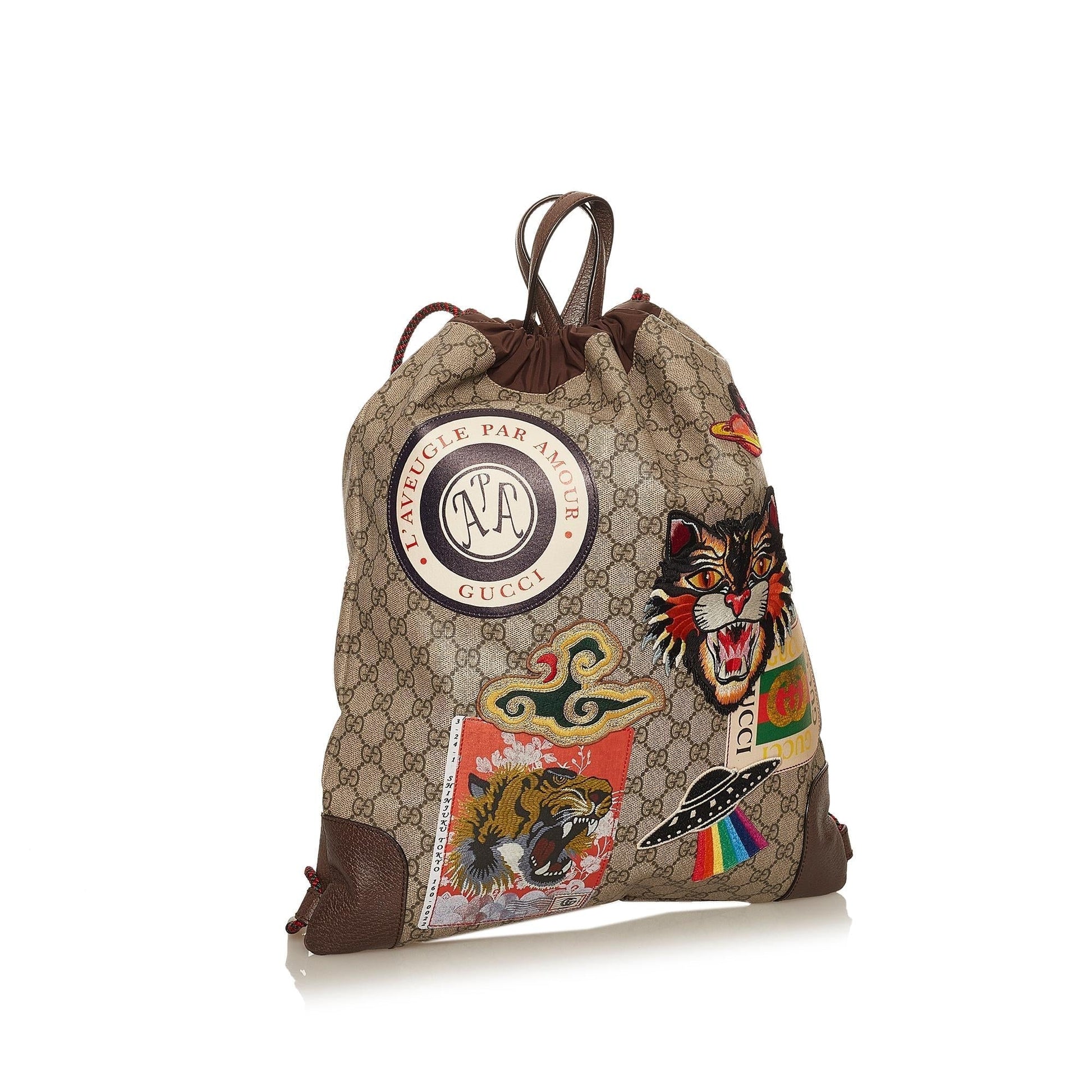 Gucci GG Supreme Canvas Backpack