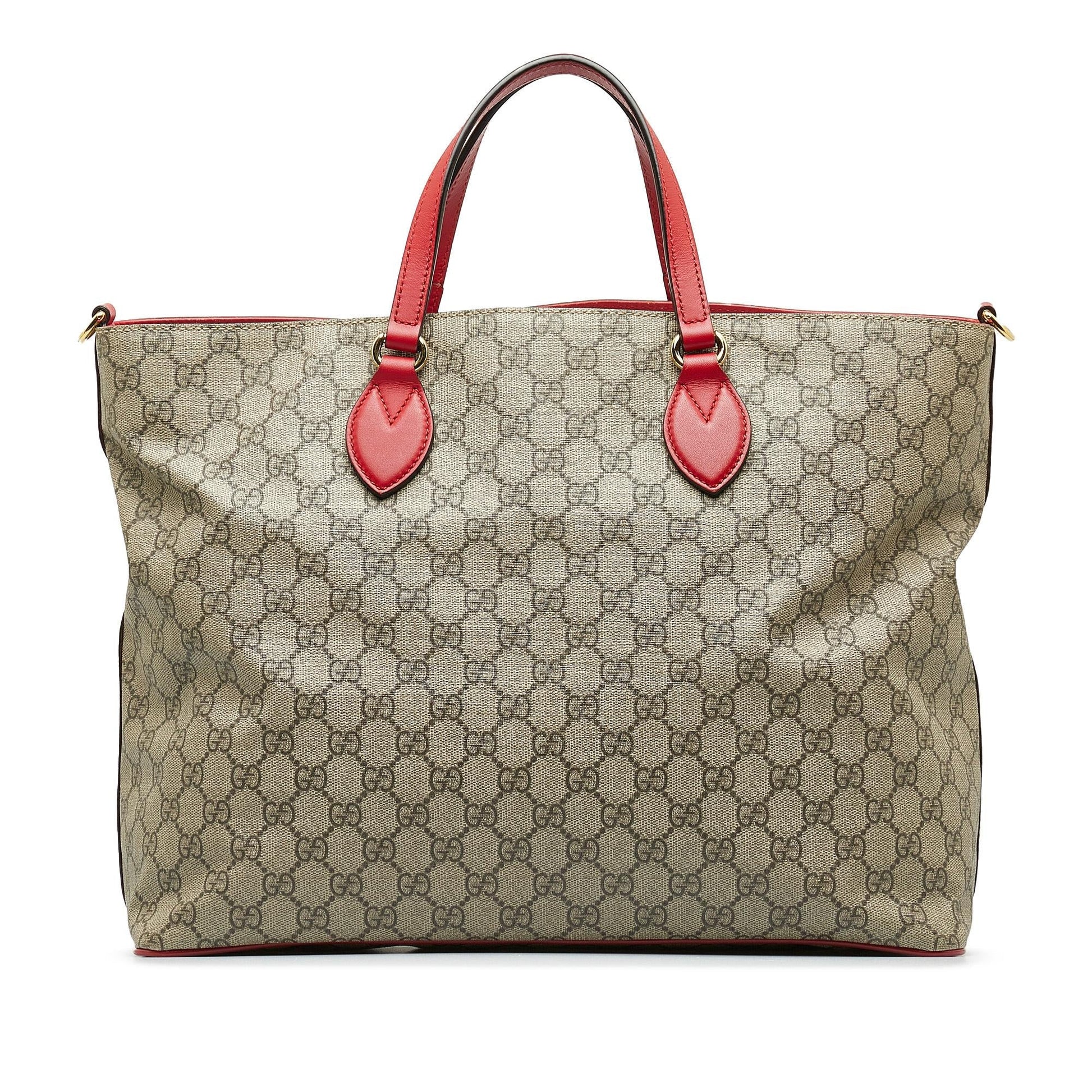 Gucci GG Supreme Embroidered Kingsnake Heart Shopper Bag (SHG-9XIapj)