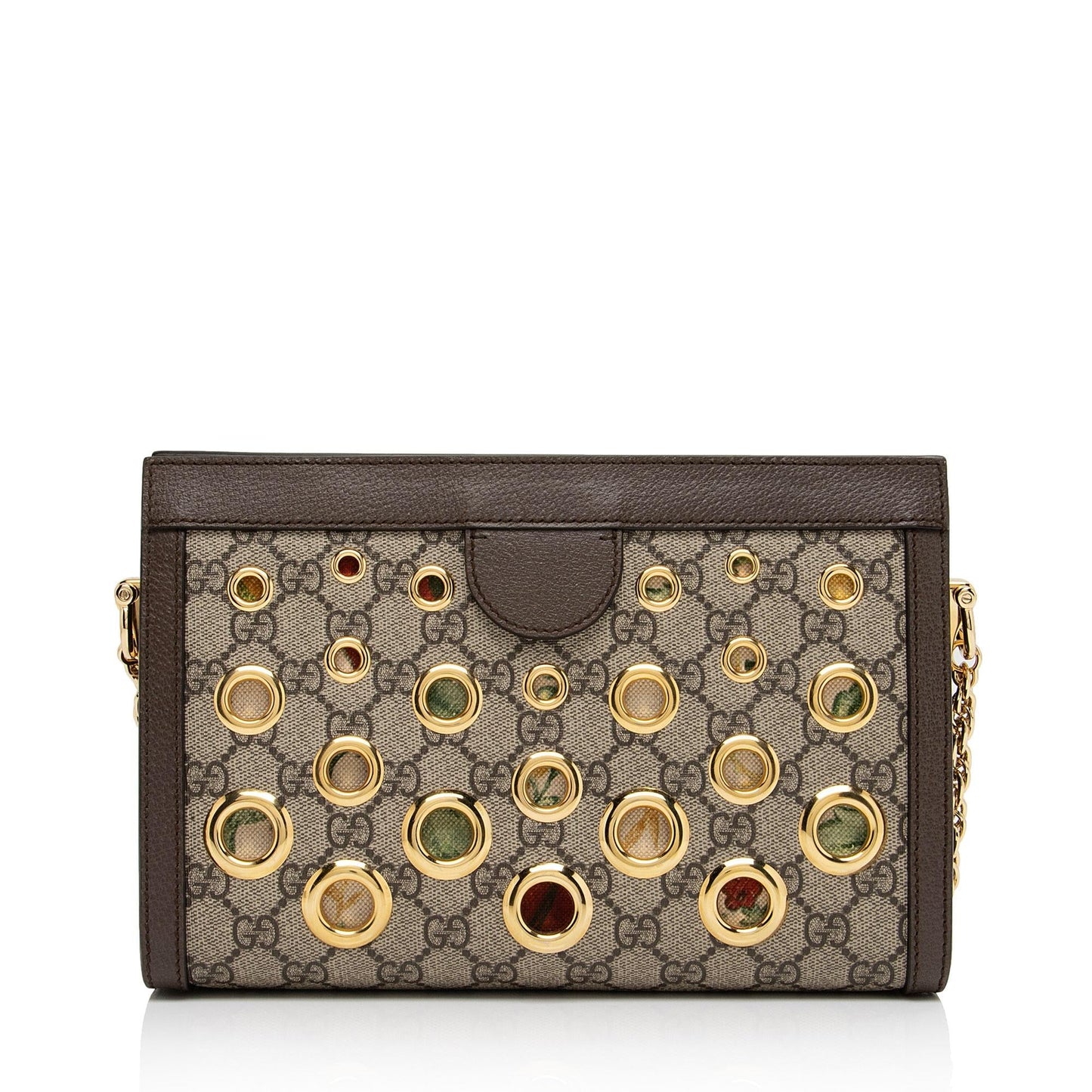 Gucci GG Supreme Eyelet Ophidia Small Chain Shoulder Bag (SHF-20pOYc)
