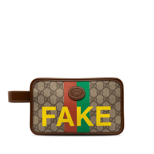 Gucci GG Supreme Fake/Not Cosmetic Pouch (SHG-01esex)