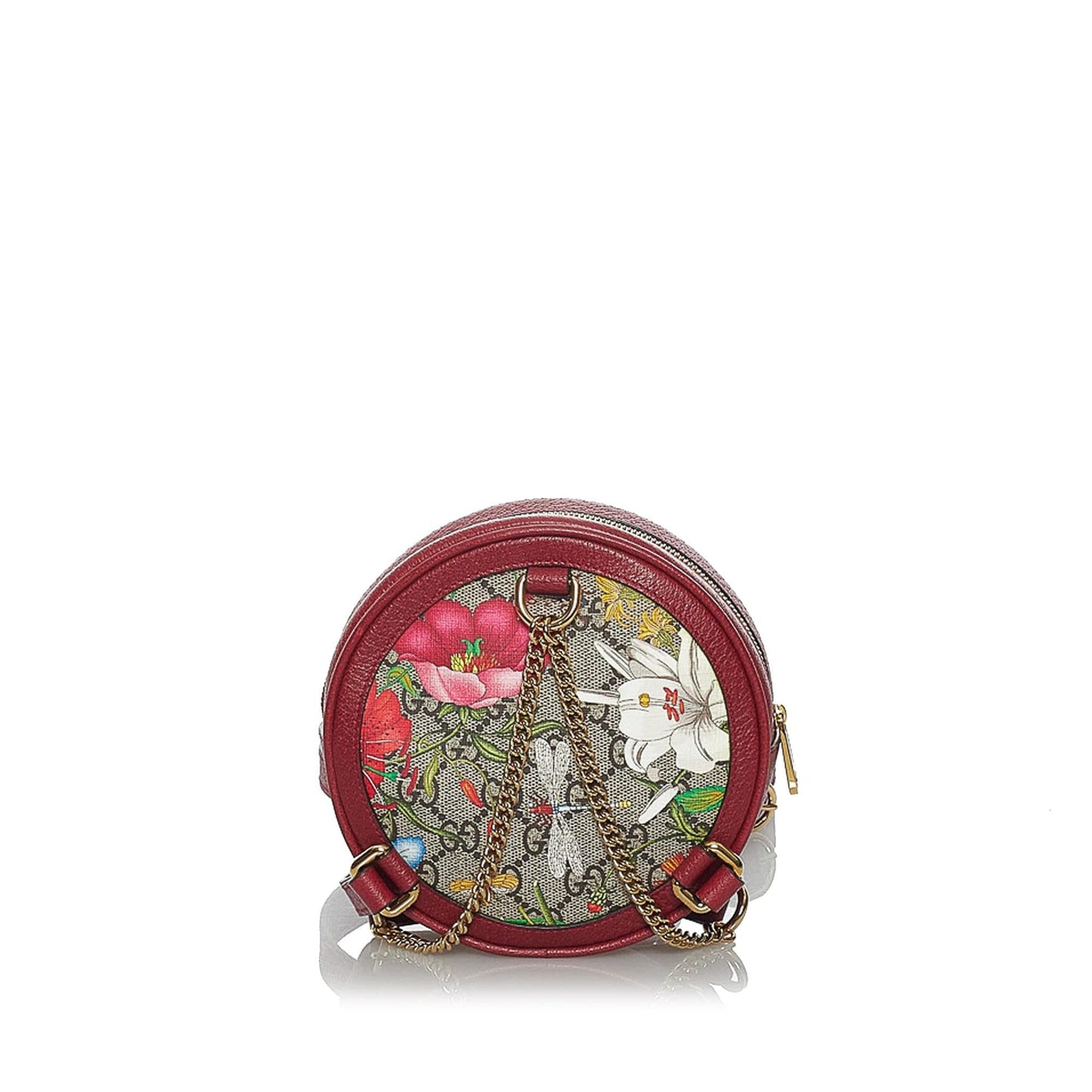 Gucci GG Supreme Flora Ophidia Round Backpack (SHG-33836)