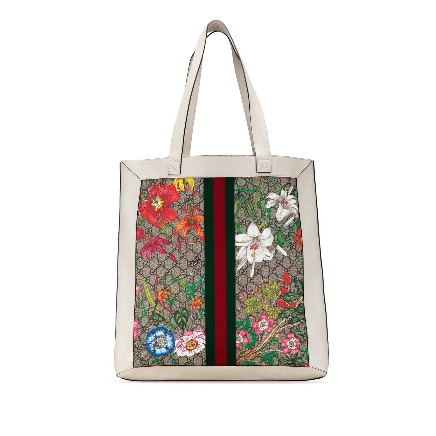 Gucci GG Supreme Flora Ophidia Tote (SHG-d9GcJU)