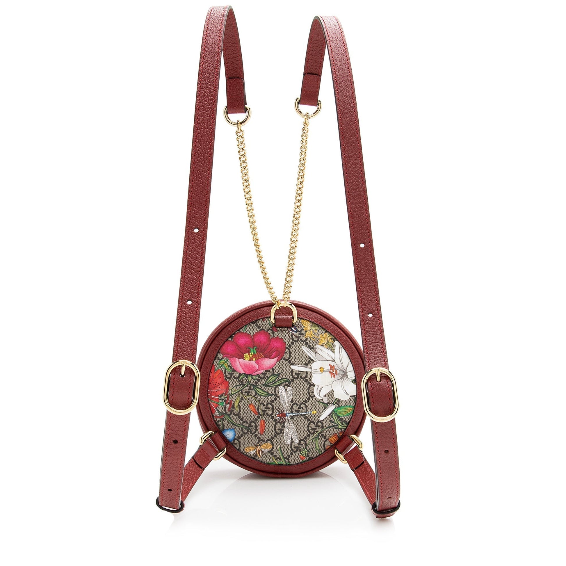 Gucci GG Supreme Leather Nylon Shoulder Bag