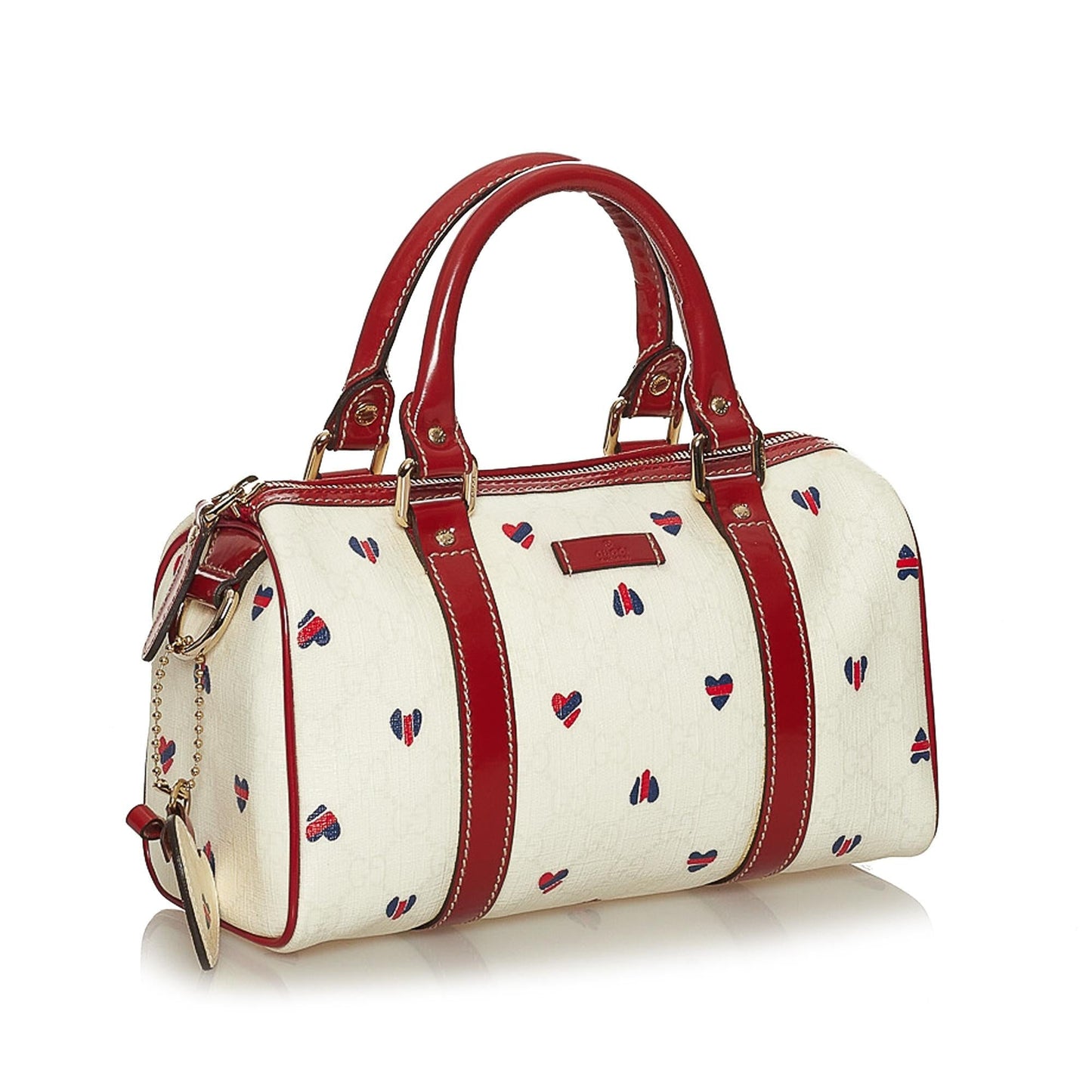 Gucci GG Supreme Leather Canvas Boston Bag
