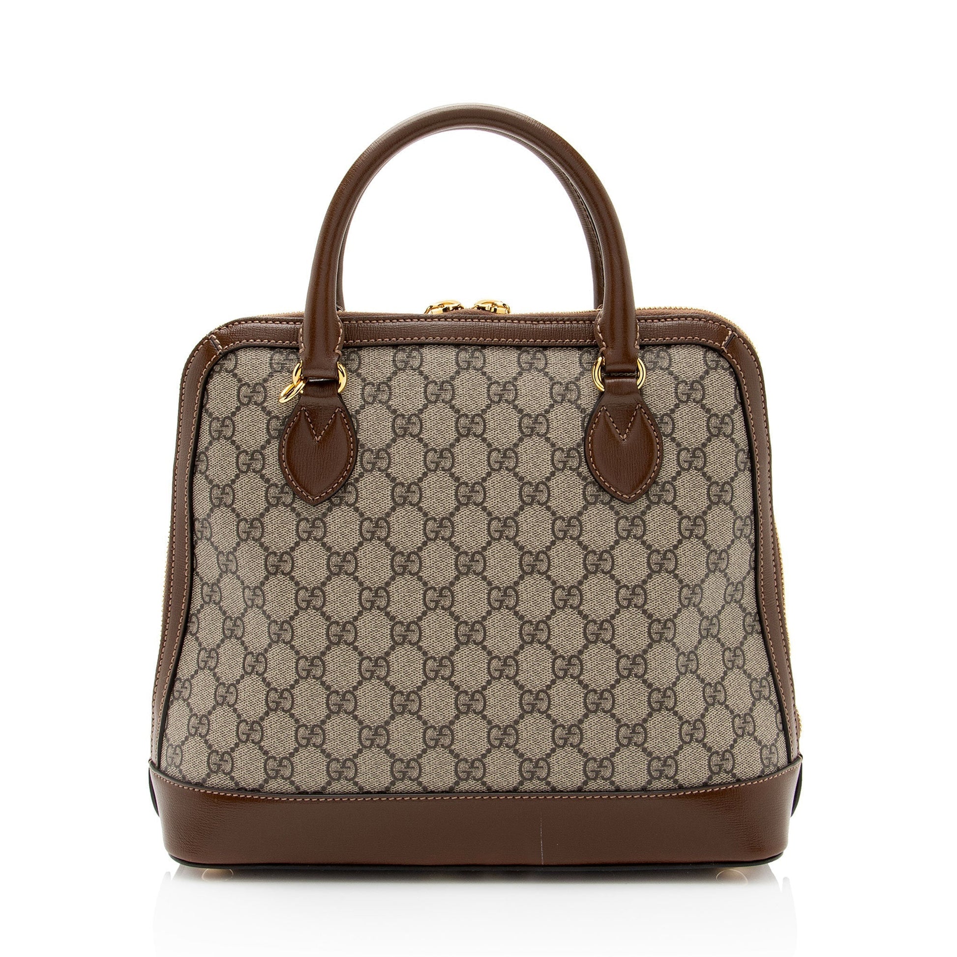 Gucci Leather Canvas Shoulder Bag