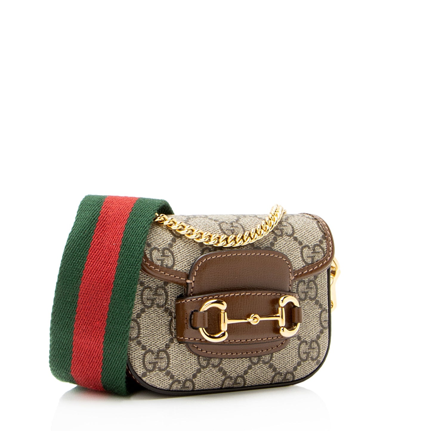 Gucci GG Supreme Horsebit 1955 Super Mini Shoulder Bag