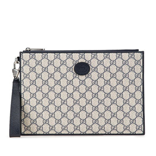 Gucci GG Supreme Interlocking G Clutch