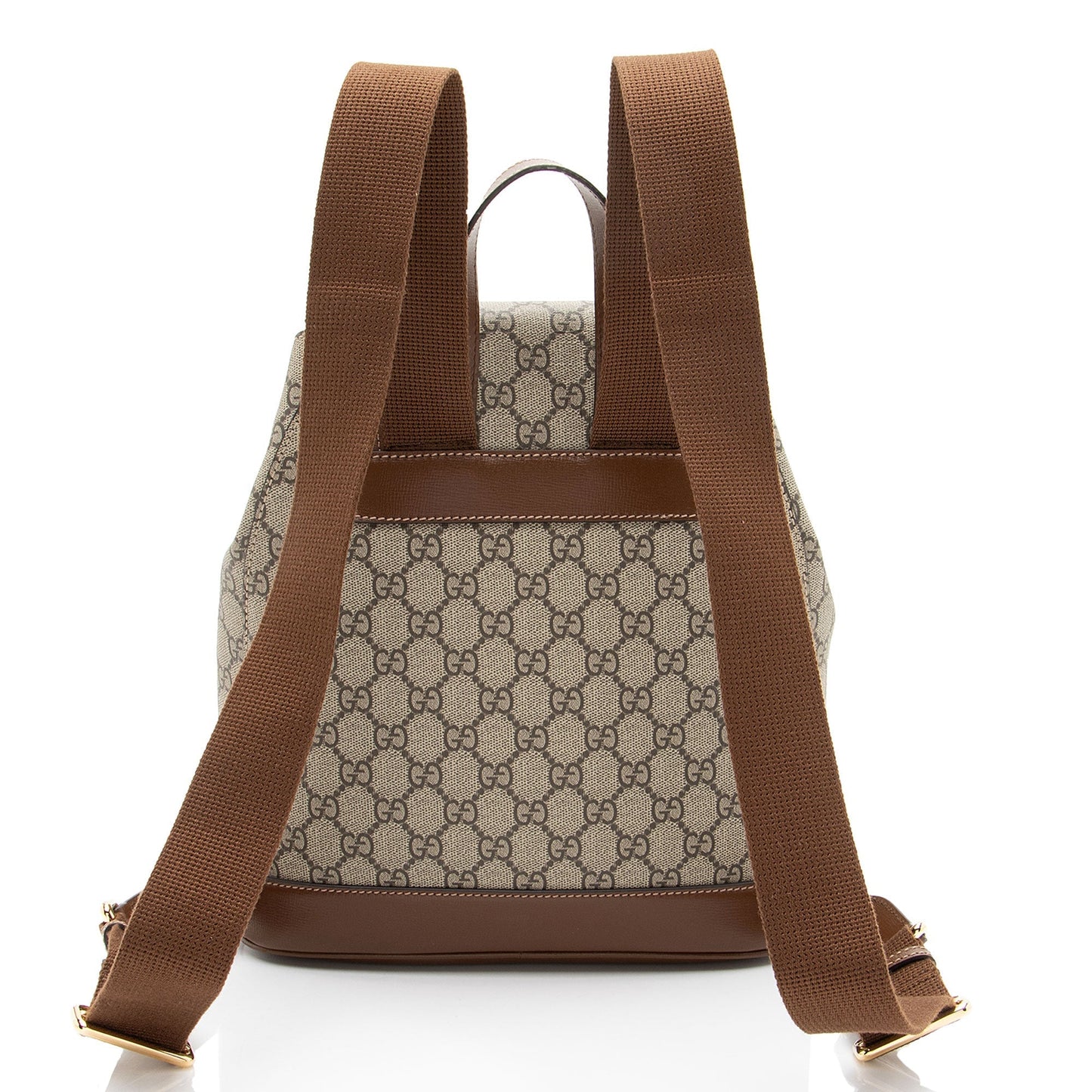 Gucci GG Supreme Interlocking G Drawstring Buckle Backpack