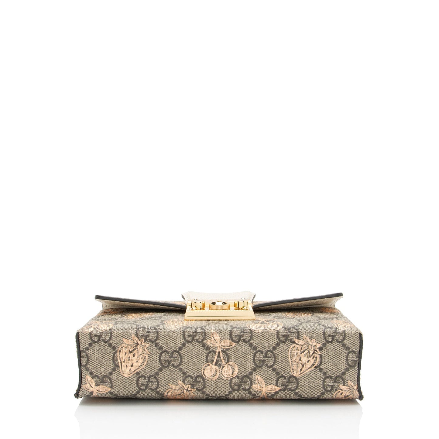 Gucci GG Supreme Berry Padlock Mini Crossbody (SHF-OWluIJ)