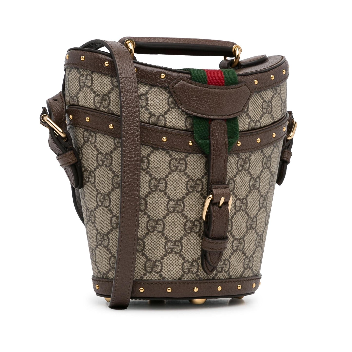 Gucci GG Supreme Mini Hat Case Satchel (SHG-3ngRUE)