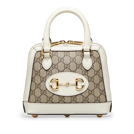 Gucci GG Supreme Mini Horsebit 1955 Satchel (SHG-Ah0ZmR)