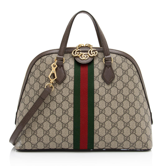 Gucci GG Supreme Ophidia Dome Satchel (SHF-23044)