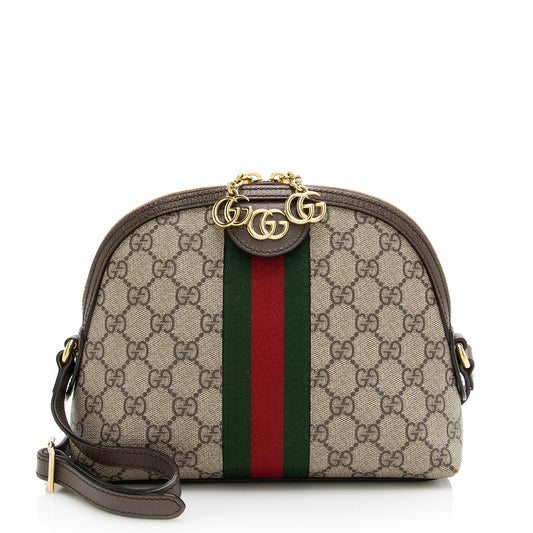 Gucci GG Supreme Ophidia Dome Small Shoulder Bag (SHF-22805)