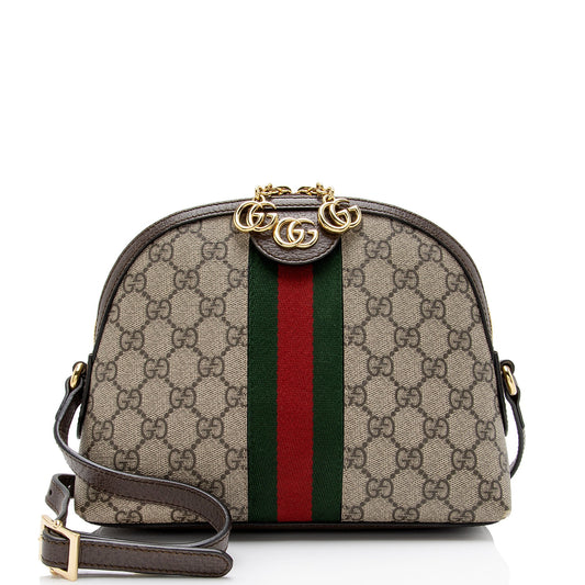 Gucci GG Supreme Ophidia Dome Small Shoulder Bag (SHF-oTqLN1)
