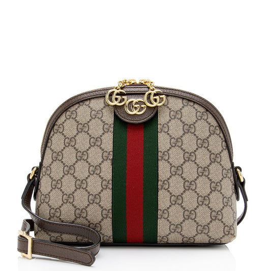 Gucci GG Supreme Ophidia Dome Small Shoulder Bag (SHF-xTbcEZ)