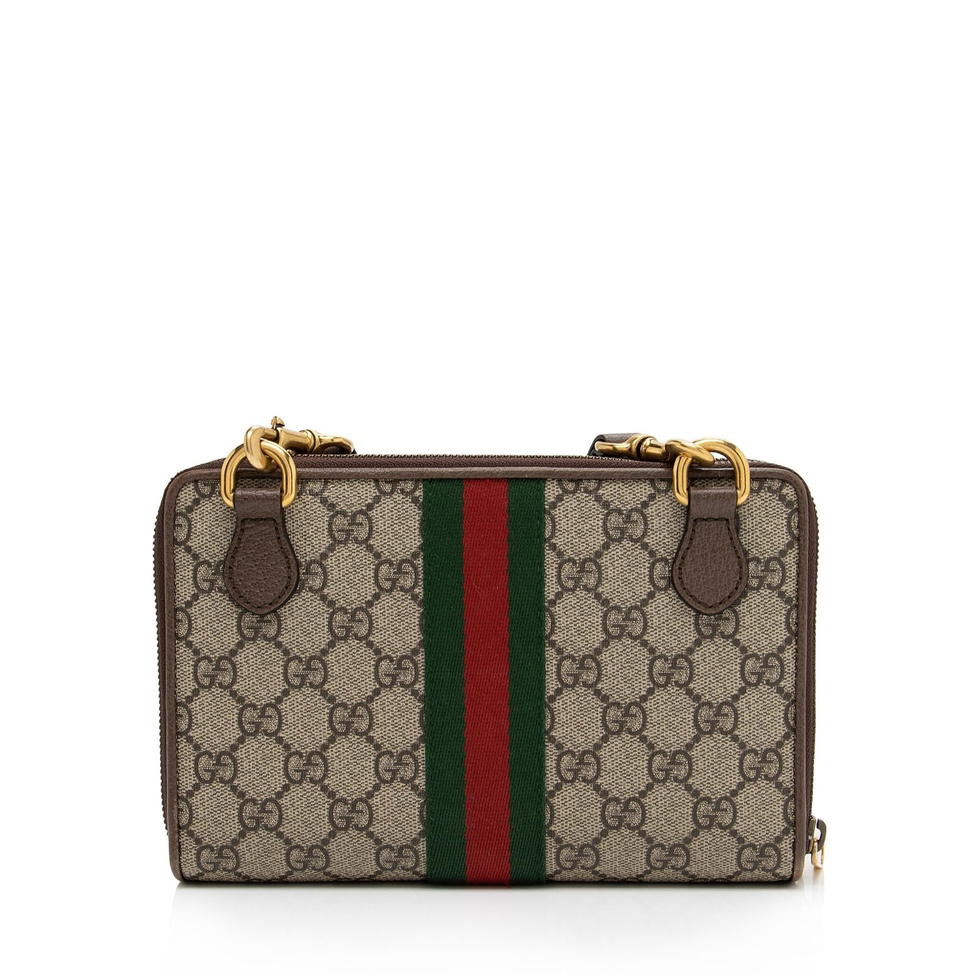 Gucci GG Supreme Ophidia Double Zip Crossbody Bag (SHF-kVk4Lq)