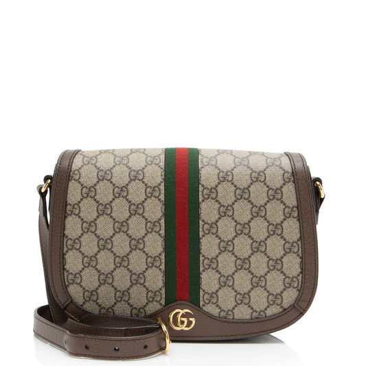 Gucci GG Supreme Ophidia Flap Messenger Bag