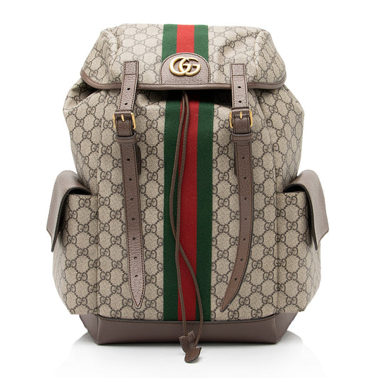 Gucci GG Supreme Ophidia Medium Backpack (SHF-23365)
