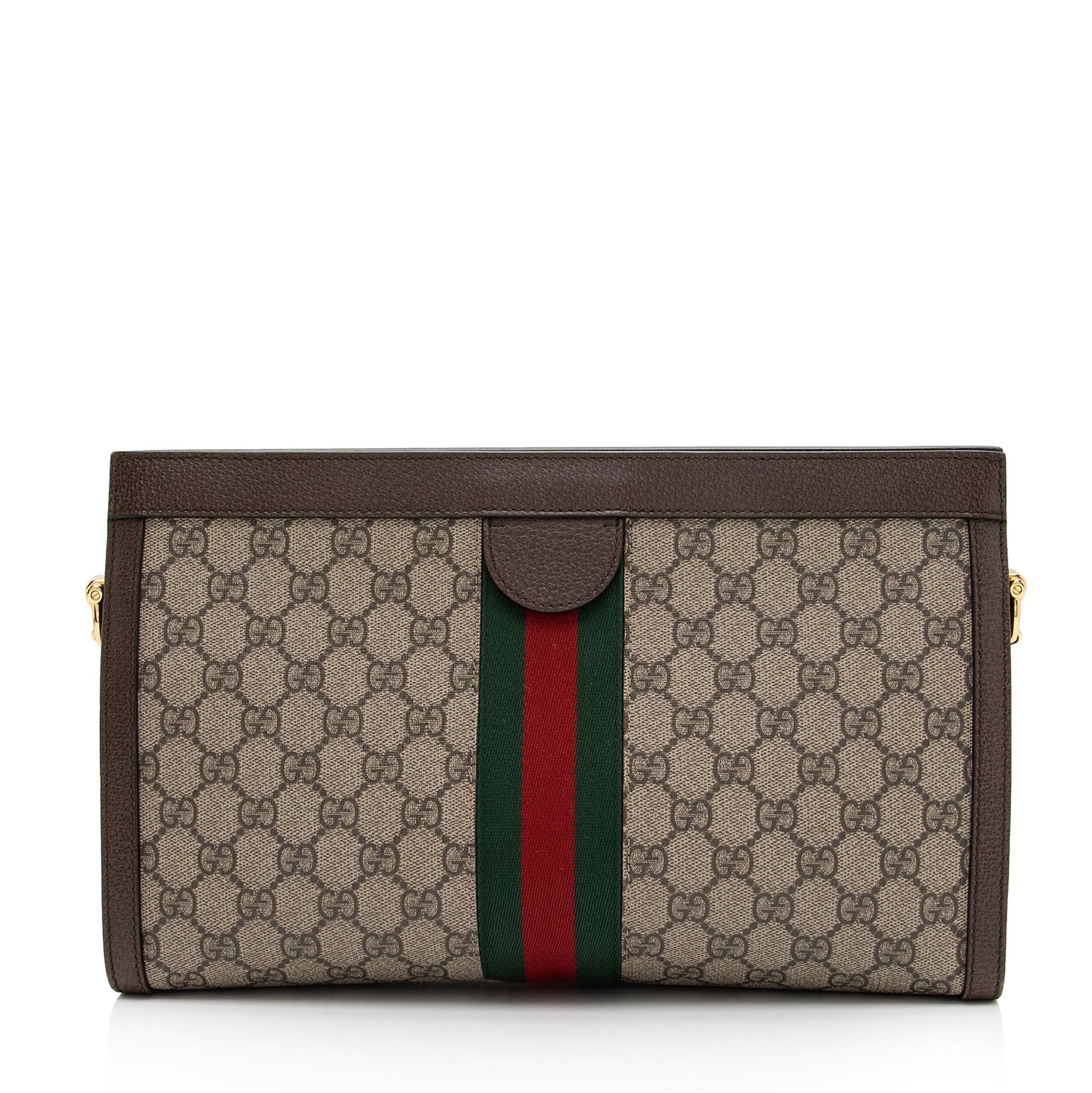 Gucci GG Supreme Ophidia Medium Chain Shoulder Bag (SHF-ZaaSNP)