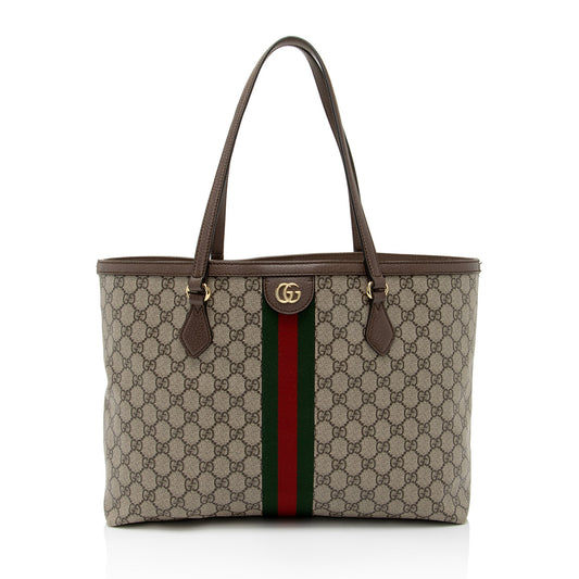 Gucci GG Supreme Ophidia Medium Shopping Tote (SHF-yZAR3z)