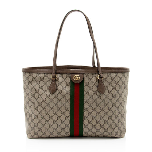 Gucci GG Supreme Ophidia Medium Shopping Tote (SHF-UYUvrt)