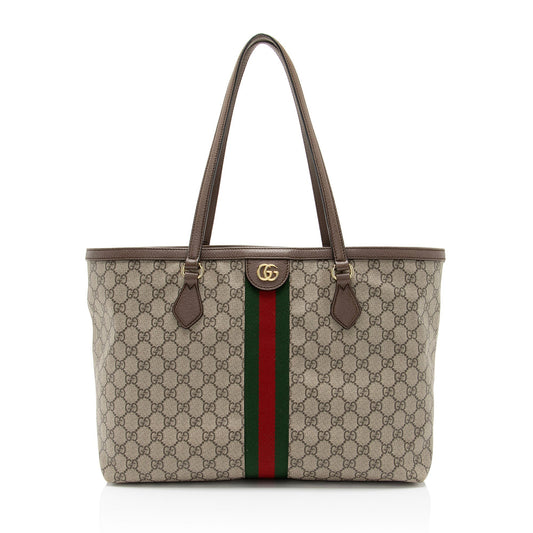 Gucci GG Supreme Ophidia Medium Shopping Tote