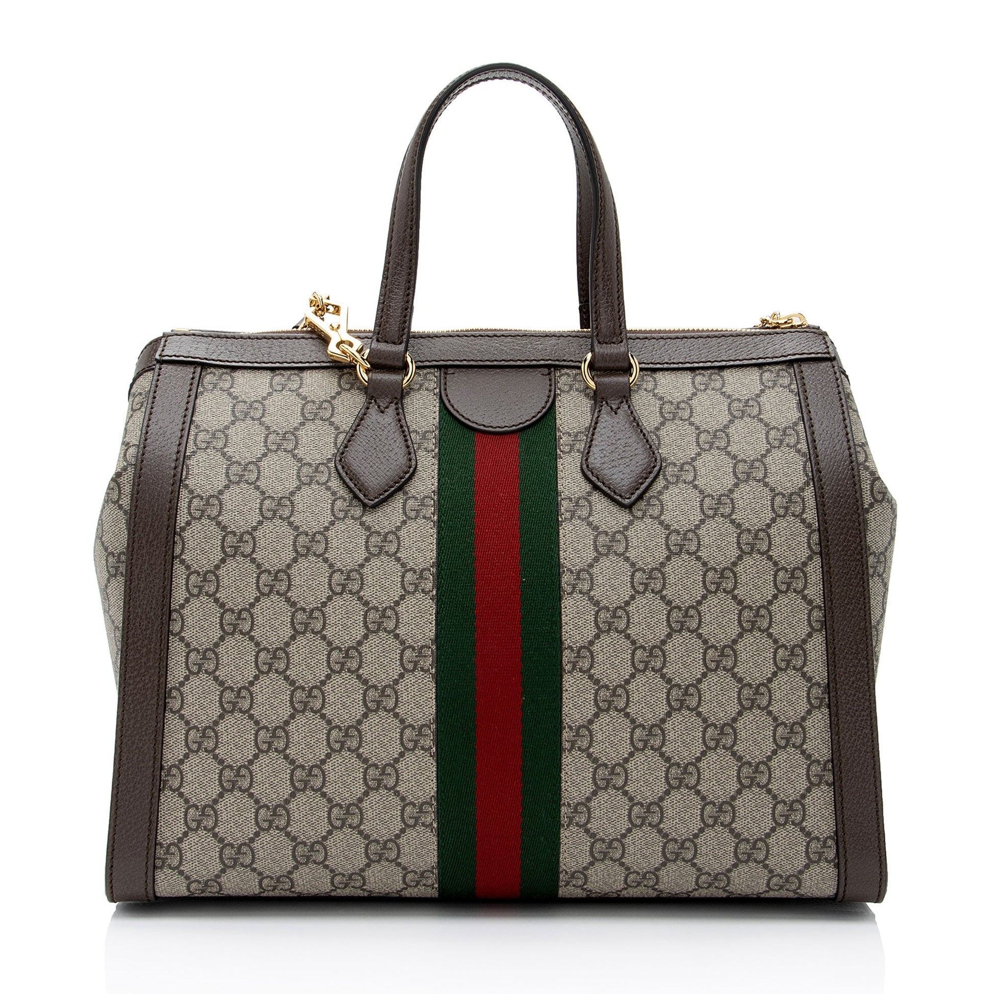 Gucci GG Supreme Ophidia Medium Top Handle Tote (SHF-VigNlG)