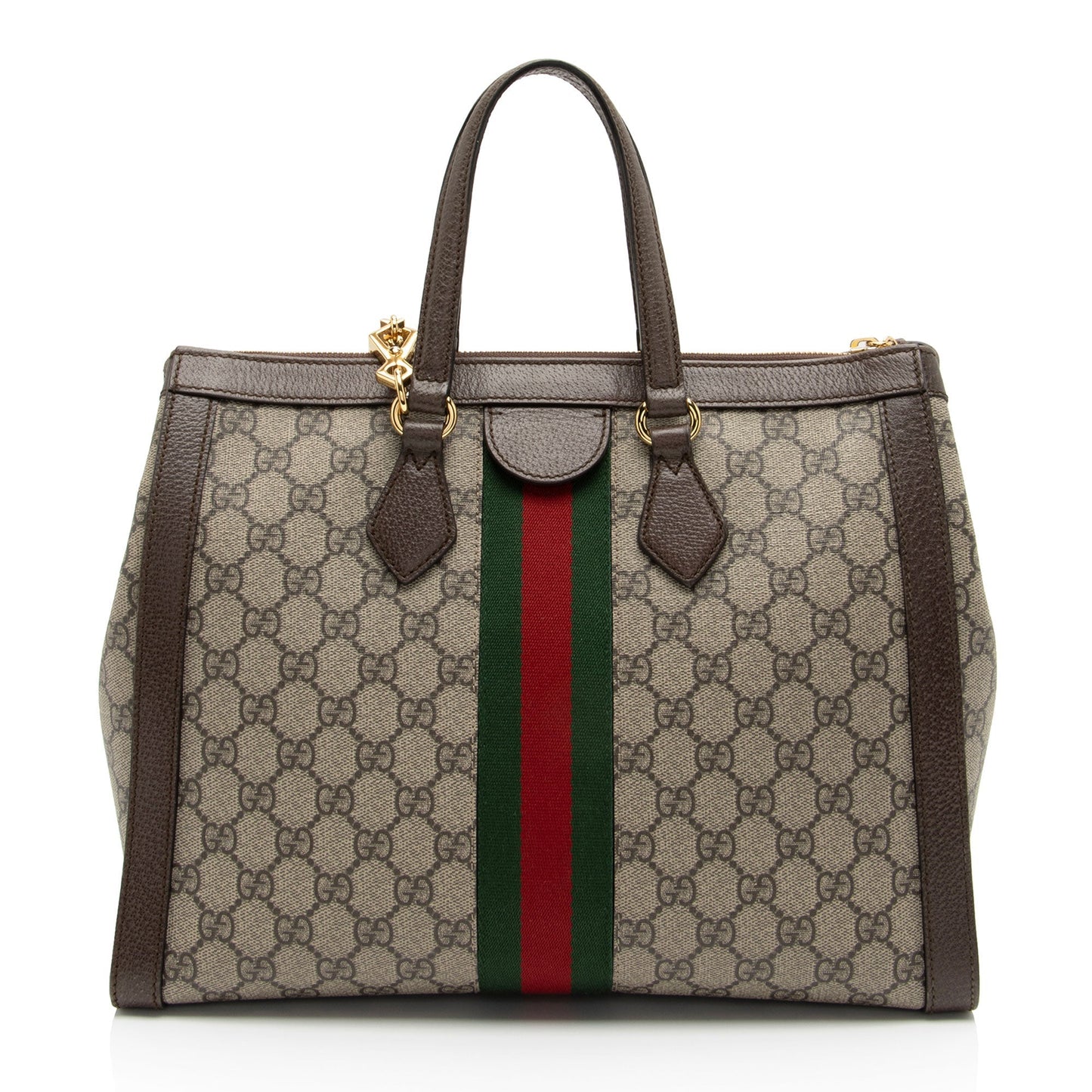 Gucci GG Supreme Ophidia Medium Top Handle Tote (SHF-kdh0RN)