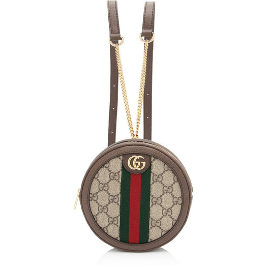 Gucci GG Supreme Ophidia Round Mini Backpack