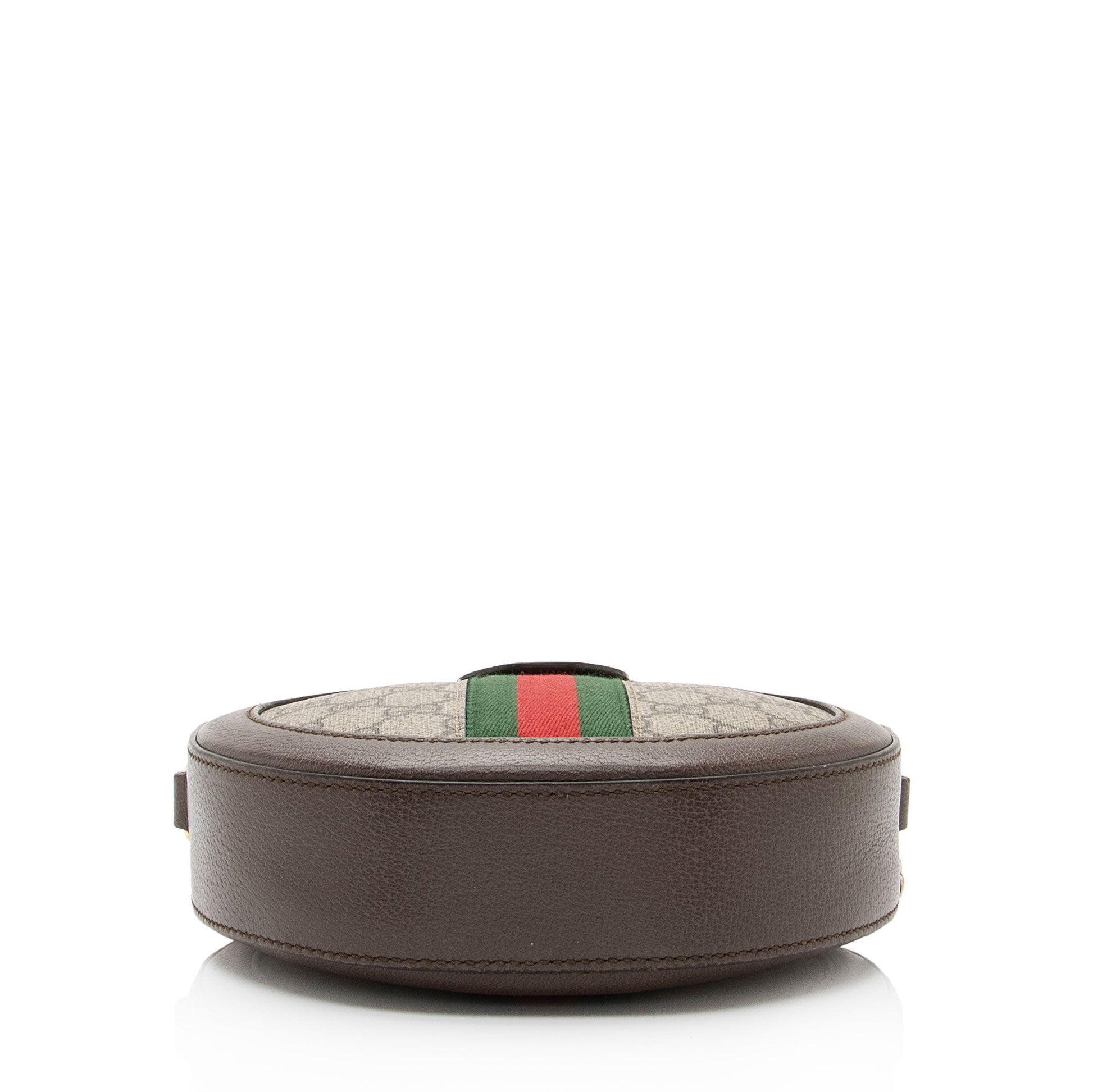 Gucci GG Supreme Ophidia Round Mini Shoulder Bag (SHF-qGCul6)