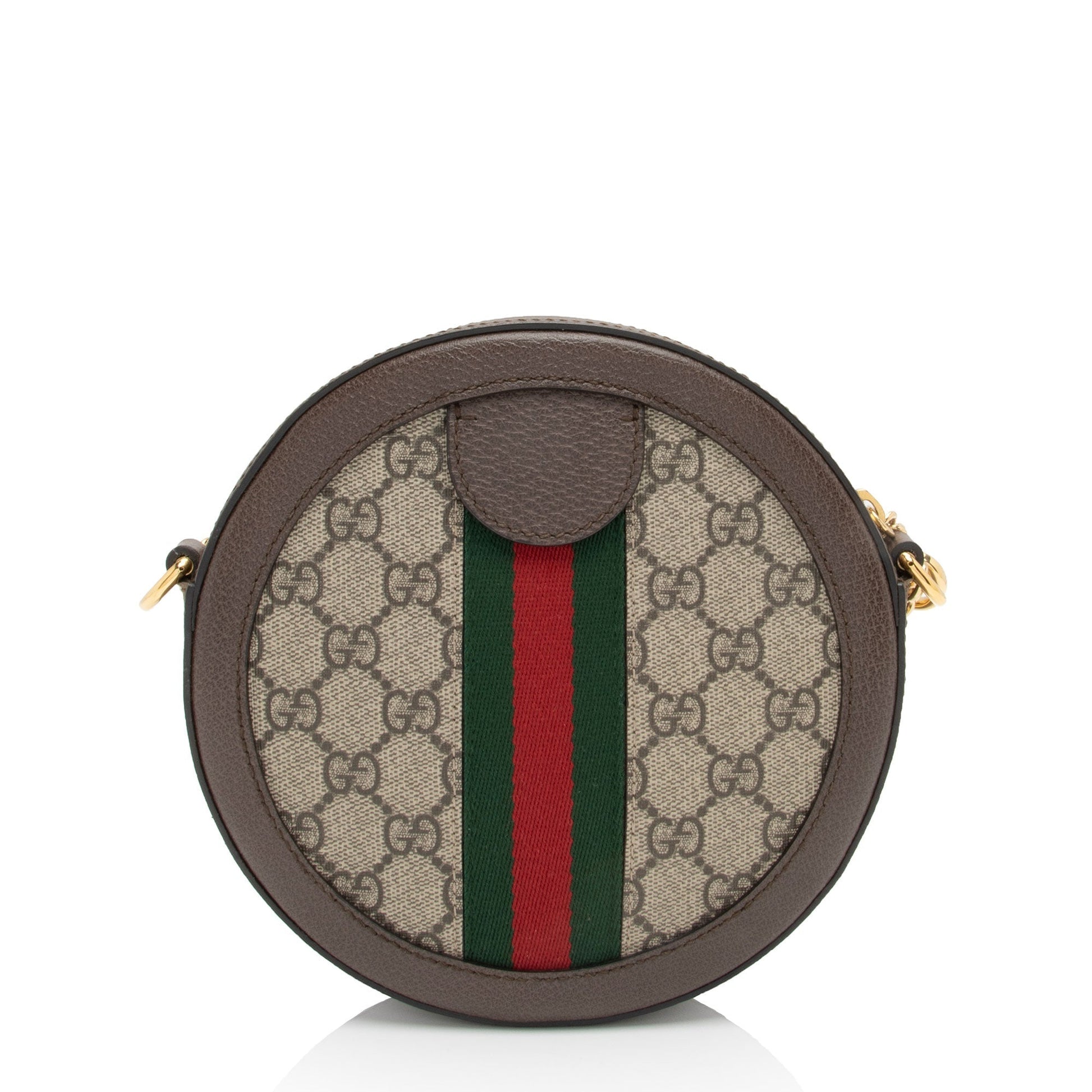 Gucci GG Supreme Ophidia Round Mini Shoulder Bag (SHF-nhYXSB)