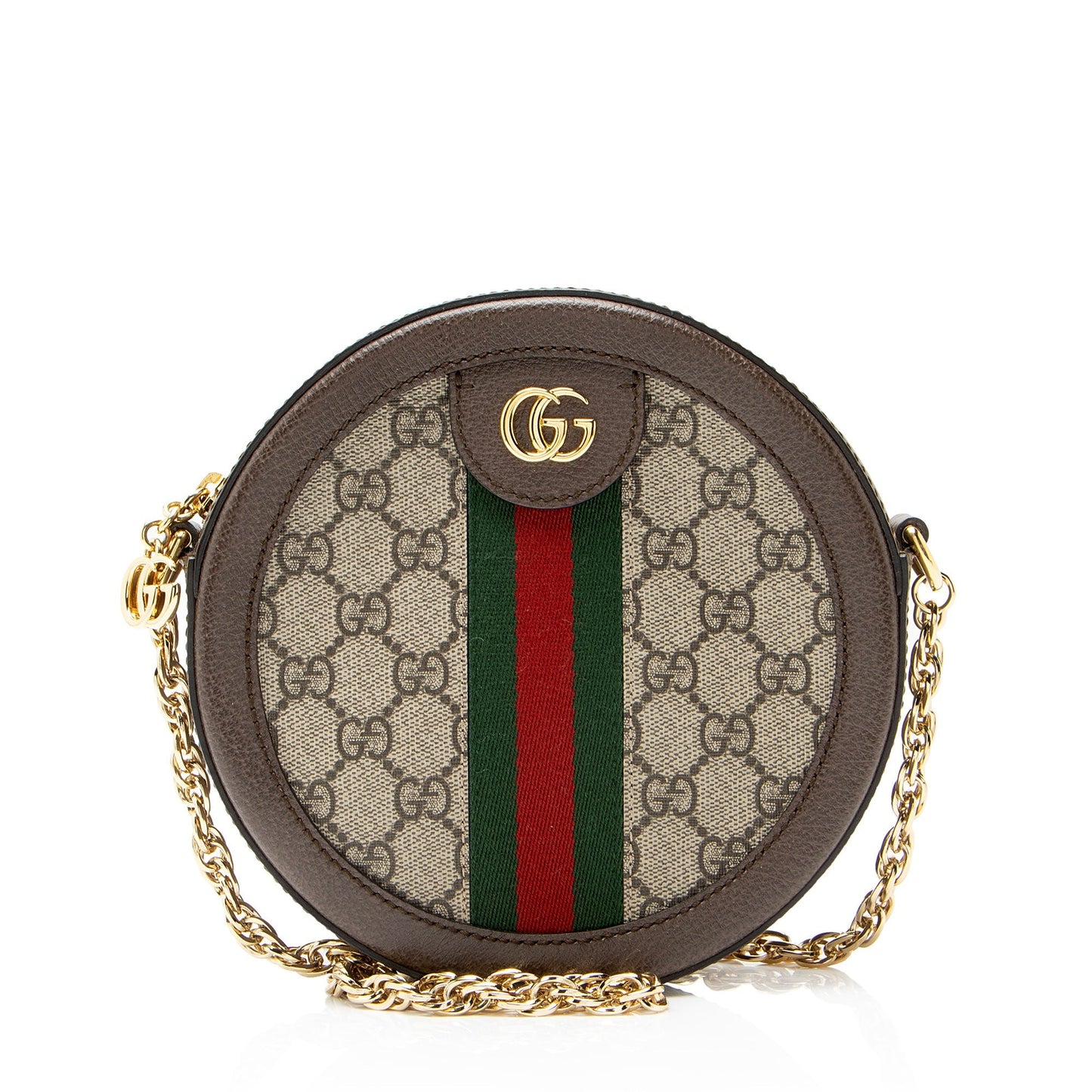 Gucci GG Supreme Ophidia Round Mini Shoulder Bag