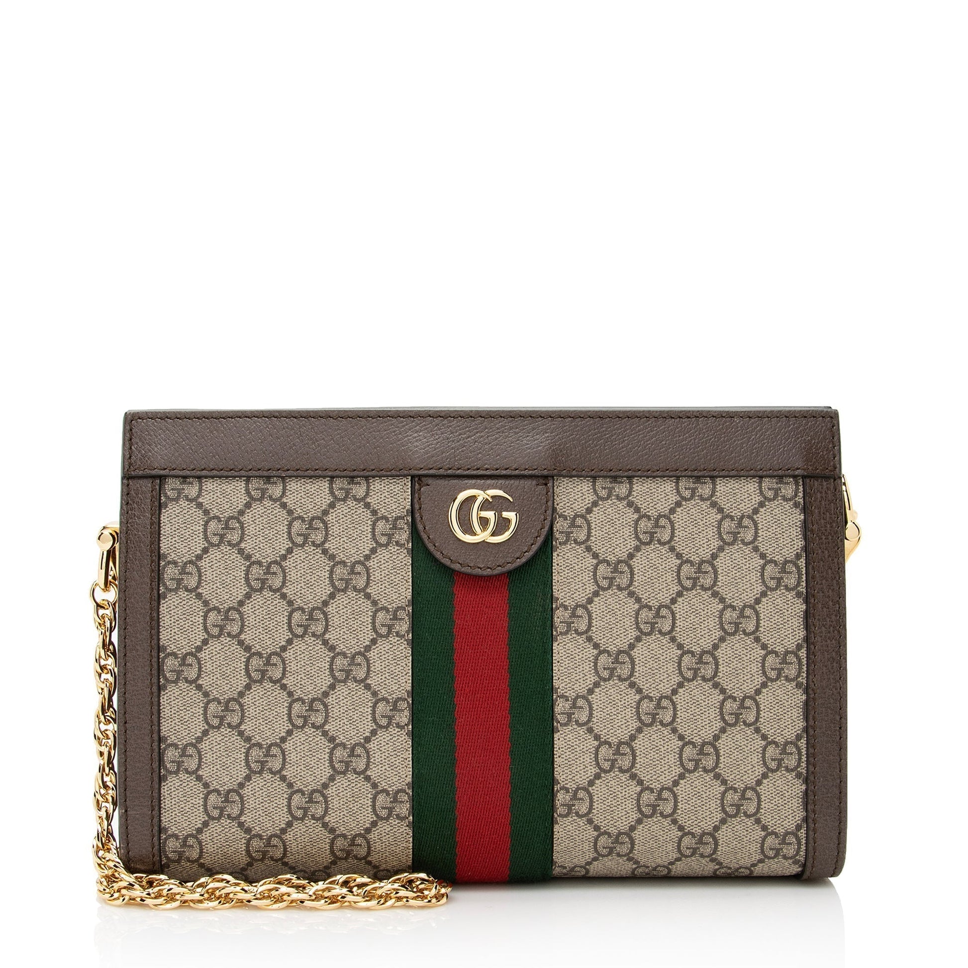 Gucci Ophidia Leather Nylon Shoulder Bag