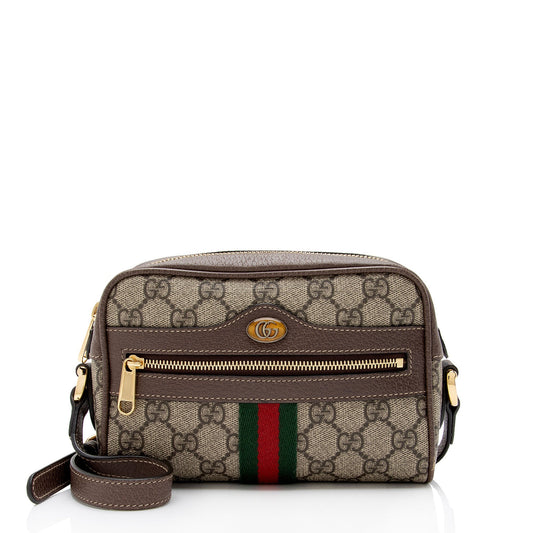 Gucci GG Supreme Ophidia Mini Shoulder Bag (SHF-Y4L50P)