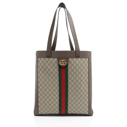 Gucci GG Supreme Ophidia Soft Vertical Large Tote