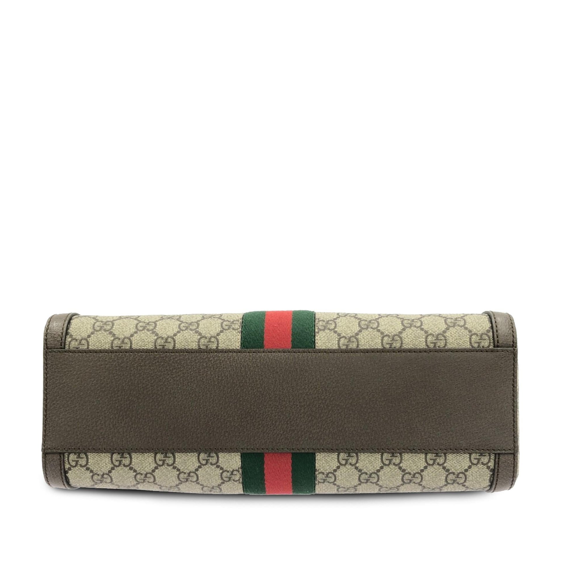 Gucci GG Supreme Ophidia Web Satchel (SHG-uMbpzY)