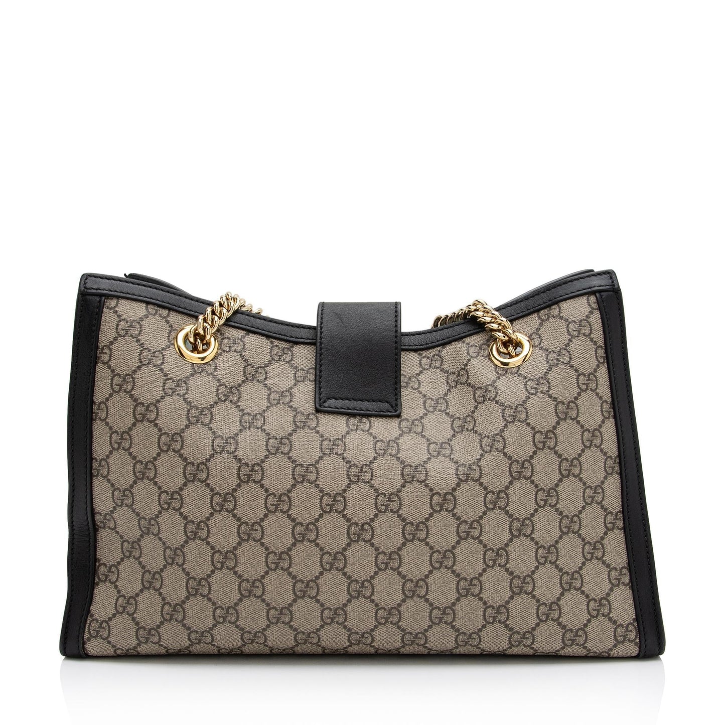 Gucci GG Supreme Padlock Chain Medium Shoulder Bag (SHF-23565)