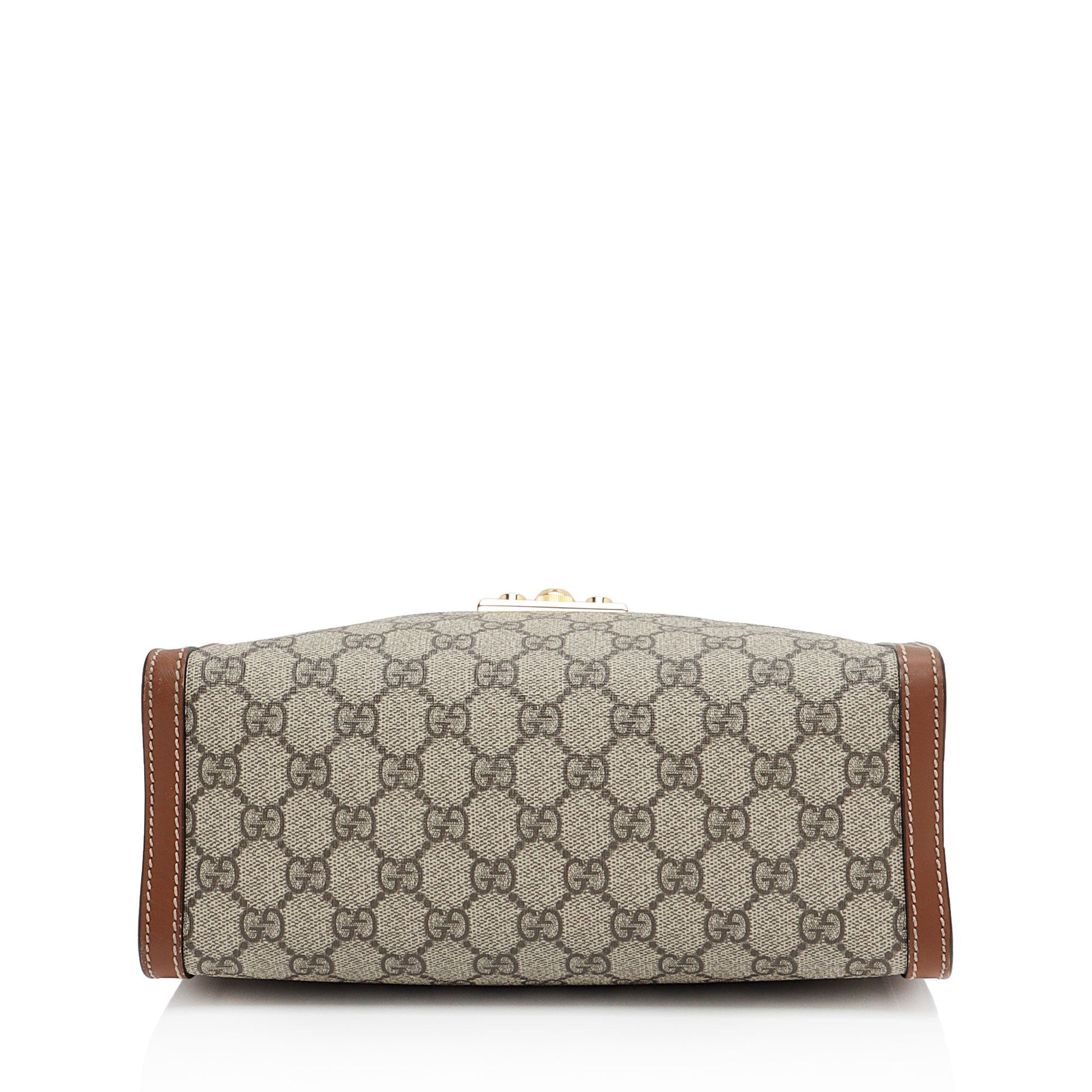 Gucci GG Supreme Padlock Chain Small Shoulder Bag (SHF-Z3zmfK)