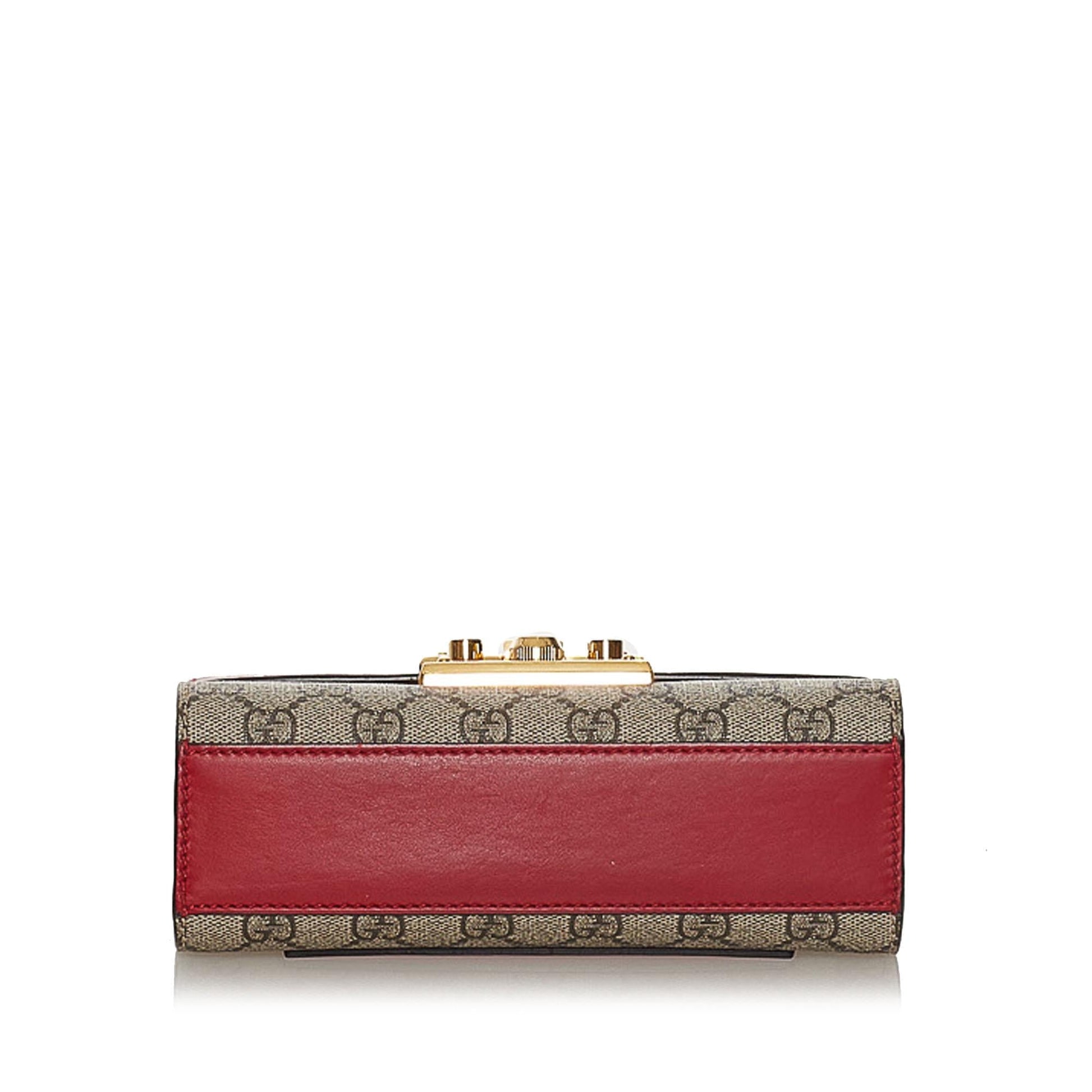 Gucci GG Supreme Padlock Crossbody Bag (SHG-34078)