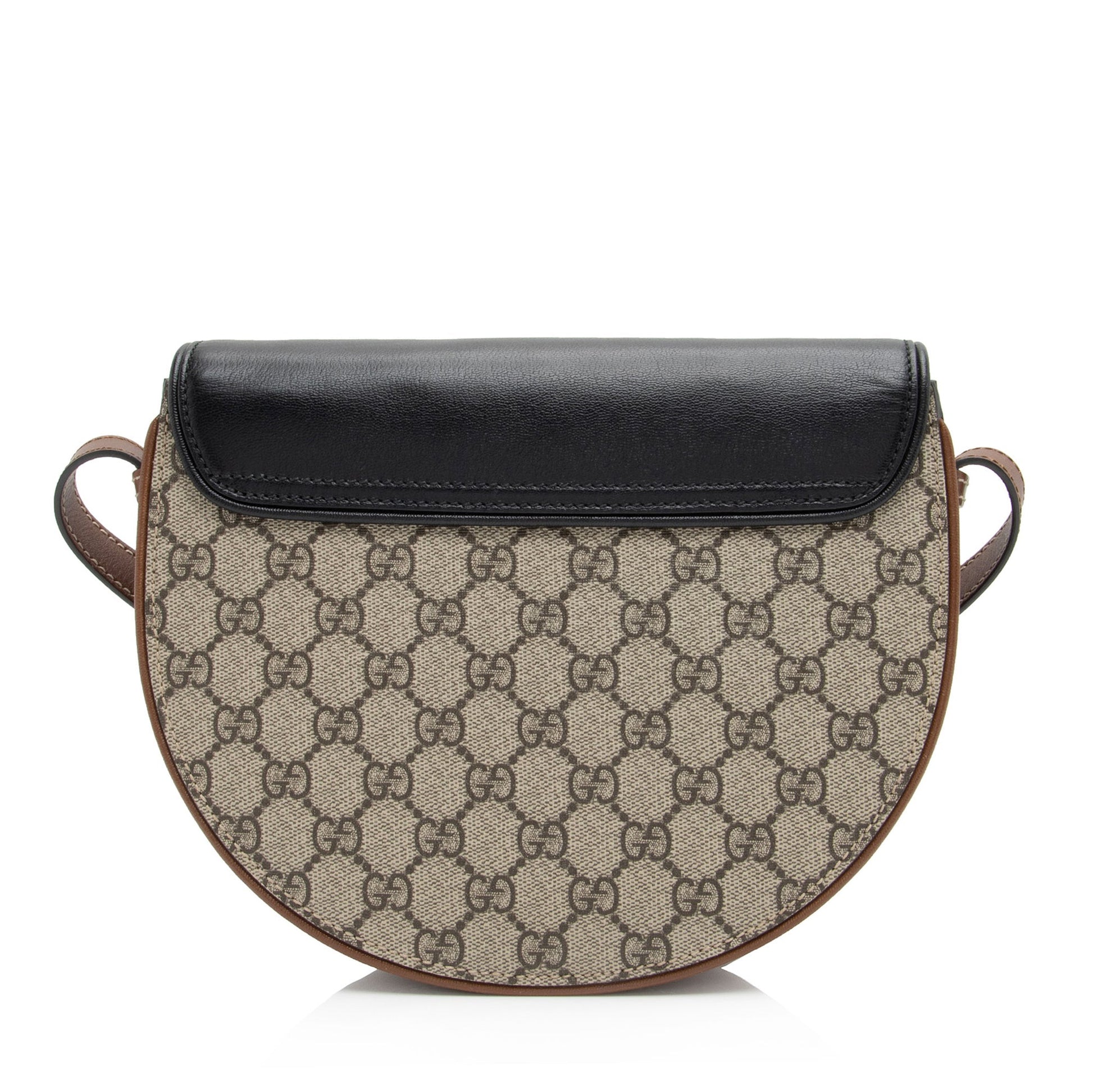 Gucci GG Supreme Padlock Saddle Small Shoulder Bag (SHF-hTmpl4)