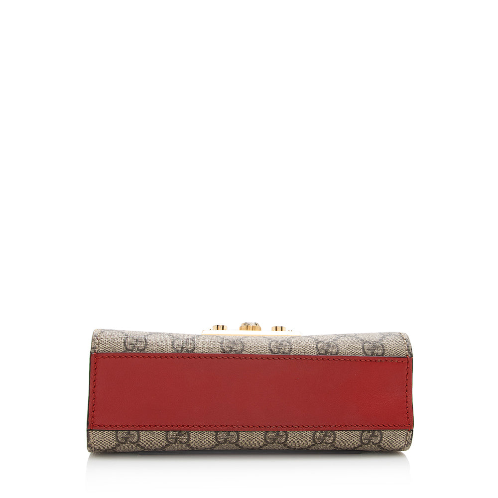 Gucci GG Supreme Padlock Small Shoulder Bag (SHF-20632)